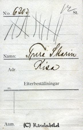 Ture Skarin Kisa
Ture Skarin Kisa
Nyckelord: Ture Skarin