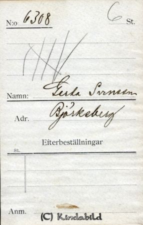 Gerda Svensson Björkeberg
Gerda Svensson Björkeberg
Nyckelord: Svensson Björkeberg
