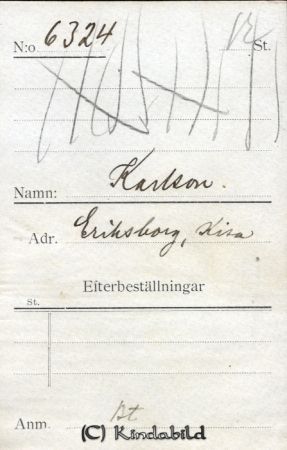 Karlsson Eriksborg Kisa
Karlsson Eriksborg Kisa
Nyckelord: Karlsson Eriksborg
