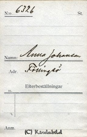 Anna Johansson Föllingsö
Anna Johansson Föllingsö
Nyckelord: Johansson Föllingsö