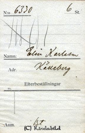 Elin Karlsson Källeberg
Elin Karlsson Källeberg
Nyckelord: Karlsson Källeberg