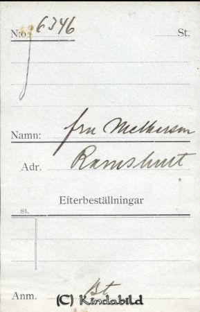 fru Melkersson Ramshult
fru Melkersson Ramshult
Nyckelord: Melkersson Ramshult