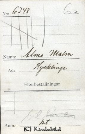 Alma Malm Hycklinge
Alma Malm Hycklinge
Nyckelord: Malm Hycklinge