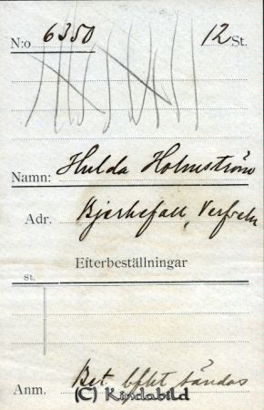 Hulda Holmström Bjerkefall Verfveln
Hulda Holmström Bjerkefall Verfveln
Nyckelord: Holmström Bjerkefall