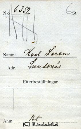 Karl Larsson Sundsnäs
Karl Larsson Sundsnäs
Nyckelord: Larsson Sundsnäs
