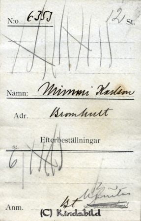 Mimmi Karlsson Bromhult
Mimmi Karlsson Bromhult
Nyckelord: Karlsson Bromhult