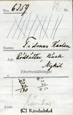 Tidmar Karlsson Rödsätter Bäck Nykil
Tidmar Karlsson Rödsätter Bäck Nykil
Nyckelord: Karlsson Rödsätter