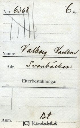 Valborg Karlsson Svanbäcken
Valborg Karlsson Svanbäcken
Nyckelord: Karlsson Svanbäcken