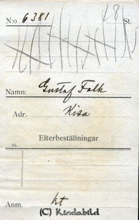 Gustaf Falk Kisa
Gustaf Falk Kisa
Nyckelord: Falk Kisa