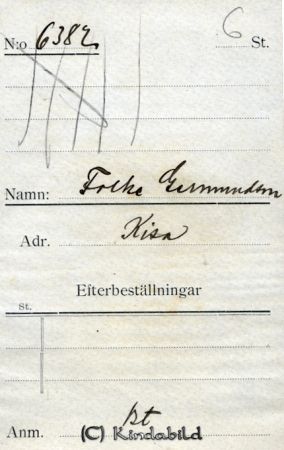 Folke Germundsson Kisa
Folke Germundsson Kisa
Nyckelord: Germundsson Kisa