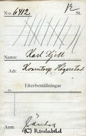 Karl Kjell Kvarntorp Hägerstad
Karl Kjell Kvarntorp Hägerstad
Nyckelord: Kjell Kvarntorp