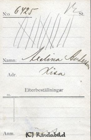 Axelina Andersson Kisa
Axelina Andersson Kisa
Nyckelord: Axelina Andersson