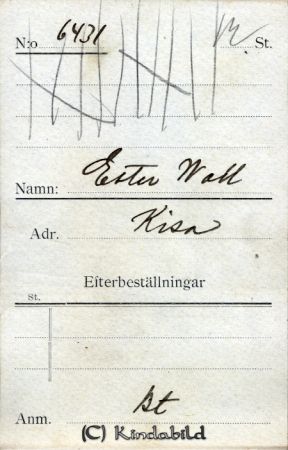 Ester Wall Kisa
Ester Wall Kisa
Nyckelord: Ester Wall