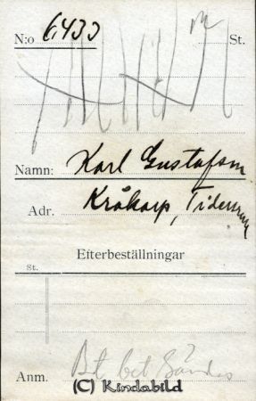 Karl Gustafsson Kråkarp Tidersrum
Karl Gustafsson Kråkarp Tidersrum
Nyckelord: Gustafsson Kråkarp