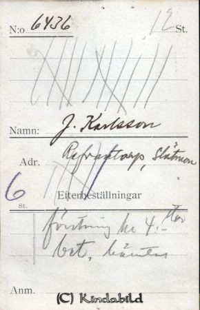 J Karlsson Refvantorp Slätmon
J Karlsson Refvantorp Slätmon
Nyckelord: Karlsson Refvantorp