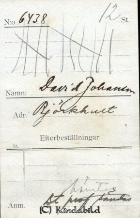 David Johansson Björkhult
David Johansson Björkhult
Nyckelord: Johansson Björkhult