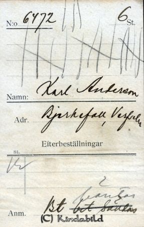 Karl Andersson Bjerkefall Verfveln
Karl Andersson Bjerkefall Verfveln
Nyckelord: Andersson Bjerkefall