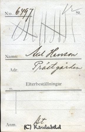 Axel Hansson Prästgården
Axel Hansson Prästgården
Nyckelord: Hansson Prästgården