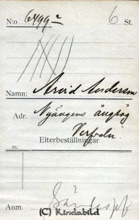 Arvid Andersson Nyängens ångsåg Verfveln
Arvid Andersson Nyängens ångsåg Verfveln
Nyckelord: Arvid Andersson