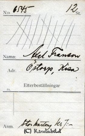 Axel Fransson Östorp Kisa
Axel Fransson Östorp Kisa
Nyckelord: Fransson Östorp