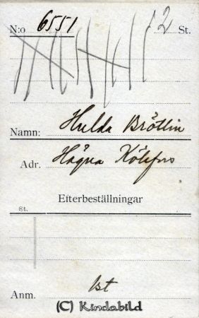 Hulda Brötlin Hägna Kölefors
Hulda Brötlin Hägna Kölefors
Nyckelord: Brötlin Hägna