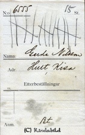 Gerda Nilsson Hult Kisa
Gerda Nilsson Hult Kisa
Nyckelord: Nilsson Hult