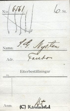 S G Nysten Farsbo
Nyckelord: Nysten