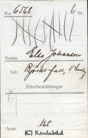 Elsa Johansson Björksfall  V Eneby
Elsa Johansson Björksfall  V Eneby
Nyckelord: Johansson Björksfall