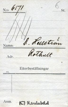 D Hellström Rothult
D Hellström Rothult
Nyckelord: Hellström Rothult