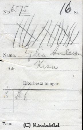 Lydia Andersson Kisa
Lydia Andersson Kisa
Nyckelord: Lydia Andersson