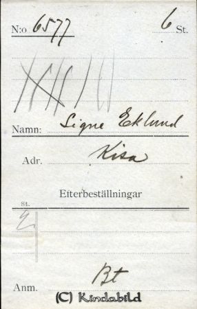 Signe Eklund Kisa
Signe Eklund Kisa
Nyckelord: Signe Eklund