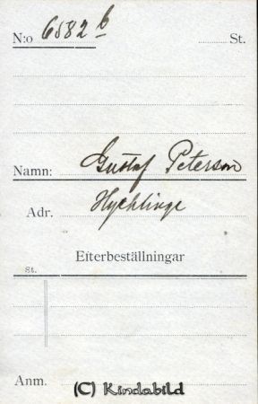 Gustaf Pettersson Hycklinge
Gustaf Pettersson Hycklinge
Nyckelord: Pettersson Hycklinge
