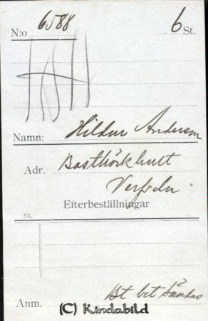 Hildur Andersson Basthöckhult Verfveln
Hildur Andersson Basthöckhult Verfveln
Nyckelord: Andersson Basthöckhult