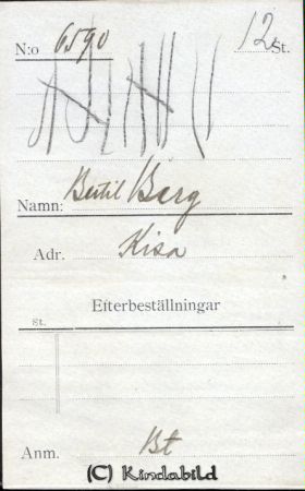 Bertil Berg Kisa
Bertil Berg Kisa
Nyckelord: Bertil Berg
