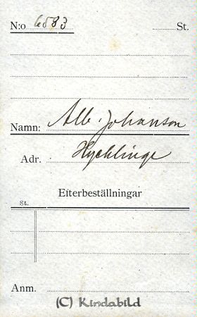 Alb Johansson Hycklinge
Alb Johansson Hycklinge
Nyckelord: Johansson Hycklinge