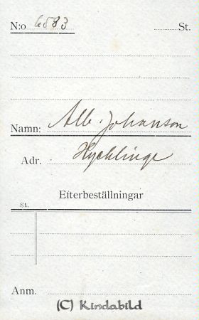 Alb Johansson Hycklinge
Alb Johansson Hycklinge 
Nyckelord: Johansson Hycklinge