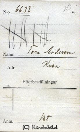 Tora Andersson Kisa
Tora Andersson Kisa
Nyckelord: Tora Andersson