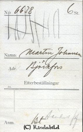 Martin Johansson Björkfors
Martin Johansson Björkfors
Nyckelord: Johansson Björkfors