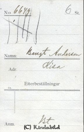 Bengt Andersson Kisa
Bengt Andersson Kisa
Nyckelord: Bengt Andersson