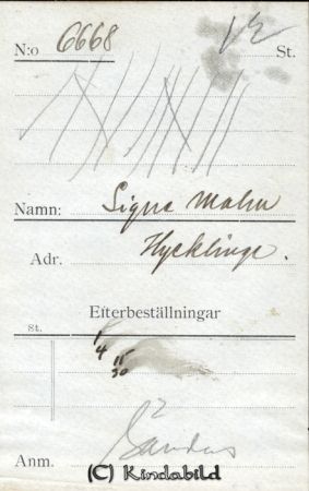 Signe Malm Hycklinge
Signe Malm Hycklinge
Nyckelord: Malm Hycklinge