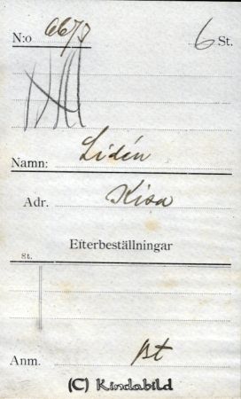 Lidén Kisa
Lidén Kisa
Nyckelord: Lidén Kisa