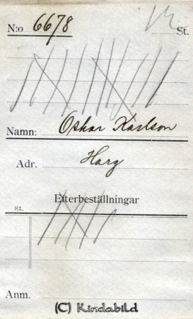 Oskar Karlsson Harg
Oskar Karlsson Harg
Nyckelord: Karlsson Harg