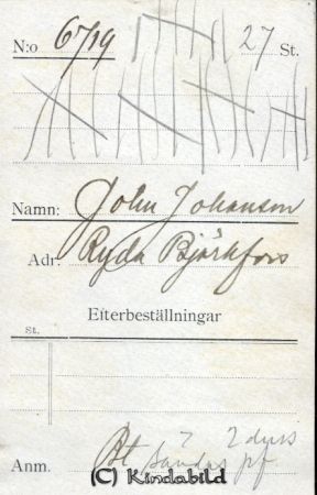 John Johansson Ryda Björkfors
John Johansson Ryda Björkfors
Nyckelord: Johansson Ryda