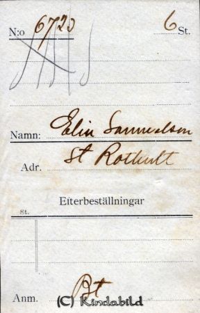 Elin Samuelsson St Rothult
Elin Samuelsson St Rothult
Nyckelord: Samuelsson Rothult