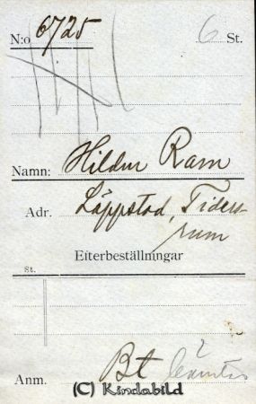 Hildur Ram Läppstad Tidersrum
Hildur Ram Läppstad Tidersrum
Nyckelord: Ram Läppstad