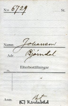Johansson Björndal
Johansson Björndal
Nyckelord: Johansson Björndal