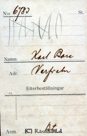 Karl Bore Verfveln
Karl Bore Verfveln
Nyckelord: Karl Bore