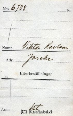 Viktor Karlsson Joreke
Viktor Karlsson Joreke
Nyckelord: Viktor Karlsson