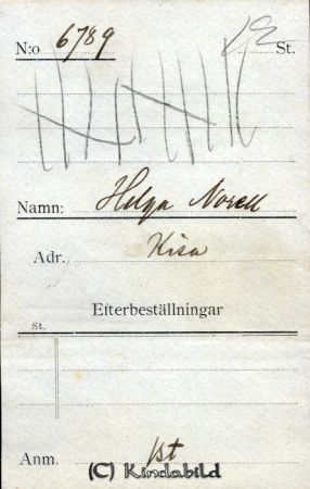 Helga Norell Kisa
Helga Norell Kisa
Nyckelord: Helga Norell