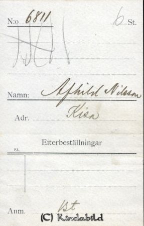 Alfhild Nilsson Kisa
Alfhild Nilsson Kisa
Nyckelord: Alfhild Nilsson